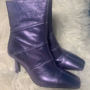 Light Purple metallic boots